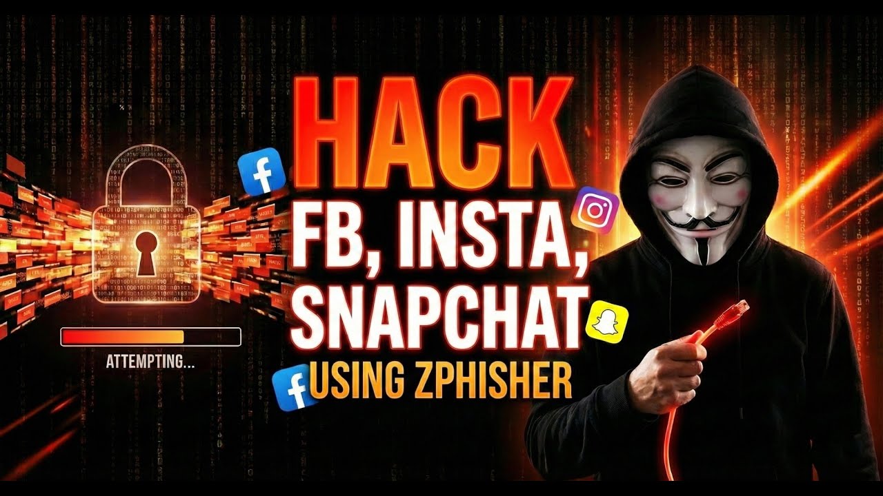 How H@cker H@ck Soical Media Accounts? ⚠️ $Zphisher Tool Guide | Educational Only 🔐