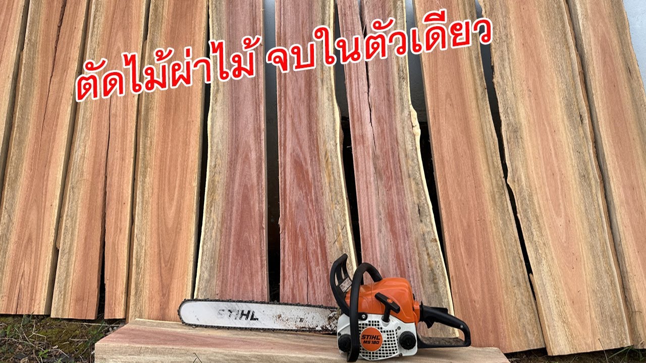 ทำภารกิจ ตัด ผ่าไม้ ด้วยเลื่อยยนต์ STIHL MS180 บาร์ โซ่ ที่เลือกใช้ ตัวเล็กๆ จะไหวหรือเปล่า