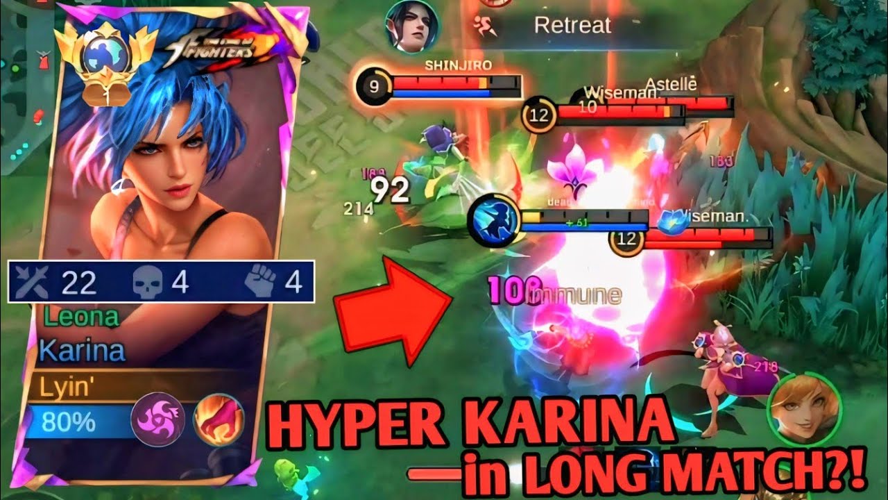 HYPER KARINA CARRY IN LONG MATCH?! 😱🔥 EARLY TO MID GAME DOMINATION KARINA 🔥 TOP 1 GLOBAL KARINA