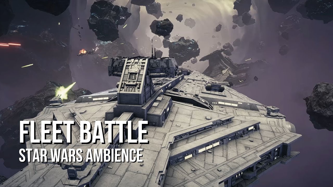 Fleet Battle | Star Wars Ambience | Battle Sounds, Thunder, Deep Space Sounds