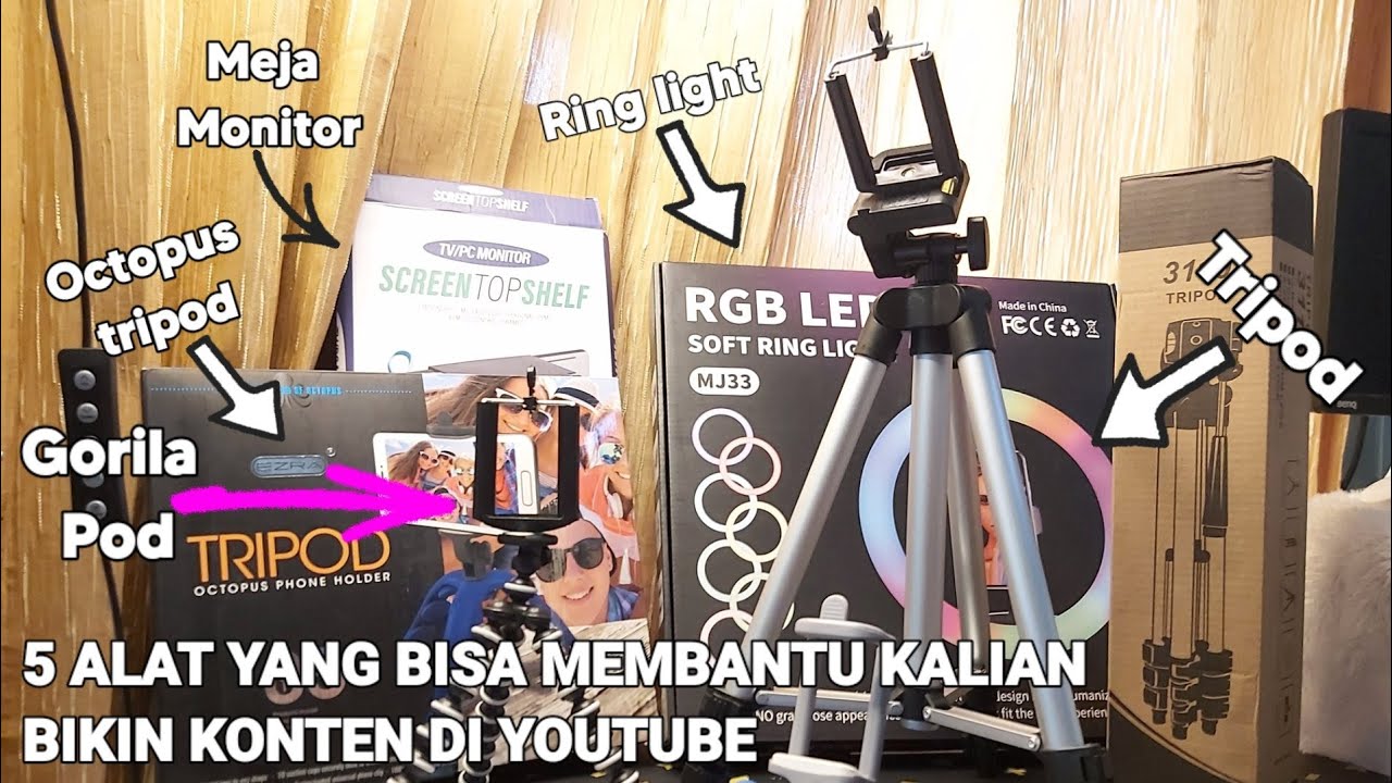 5 alat ini bisa membantu kalian dalam mambuat konten di youtube