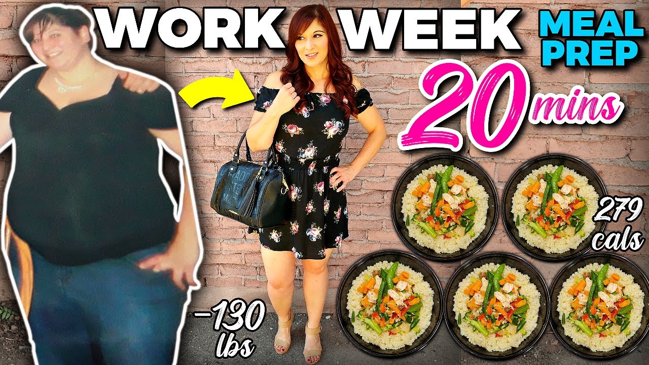 EASY 20 Minute Meal Prep for the Work Week | LOW CARB Chicken Stir Fry Bowls (-130 pounds)