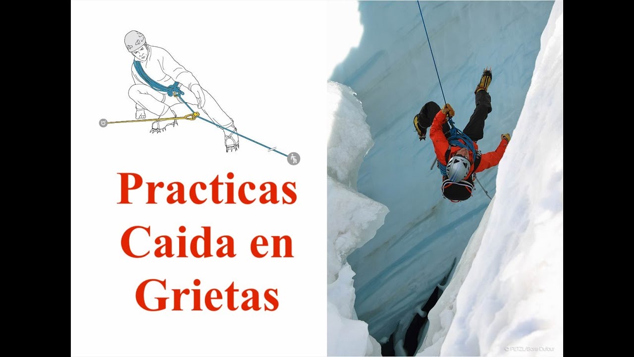 Practicas caída en grietas. 4K
