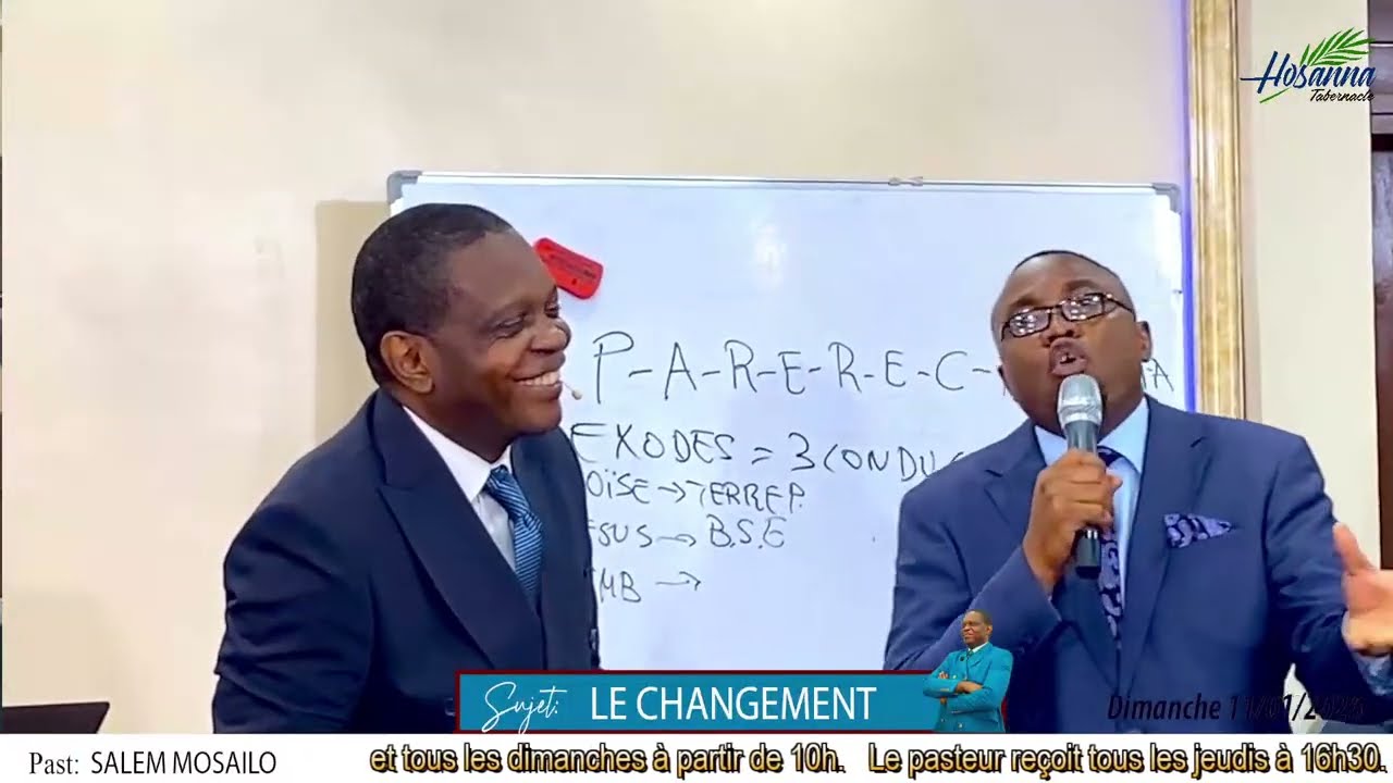 Dimanche 11.01.2026 | Pst Salem MOSAILO | Thème : LA DEMEURE FUTURE | Sujet : LE CHANGEMENT | 4