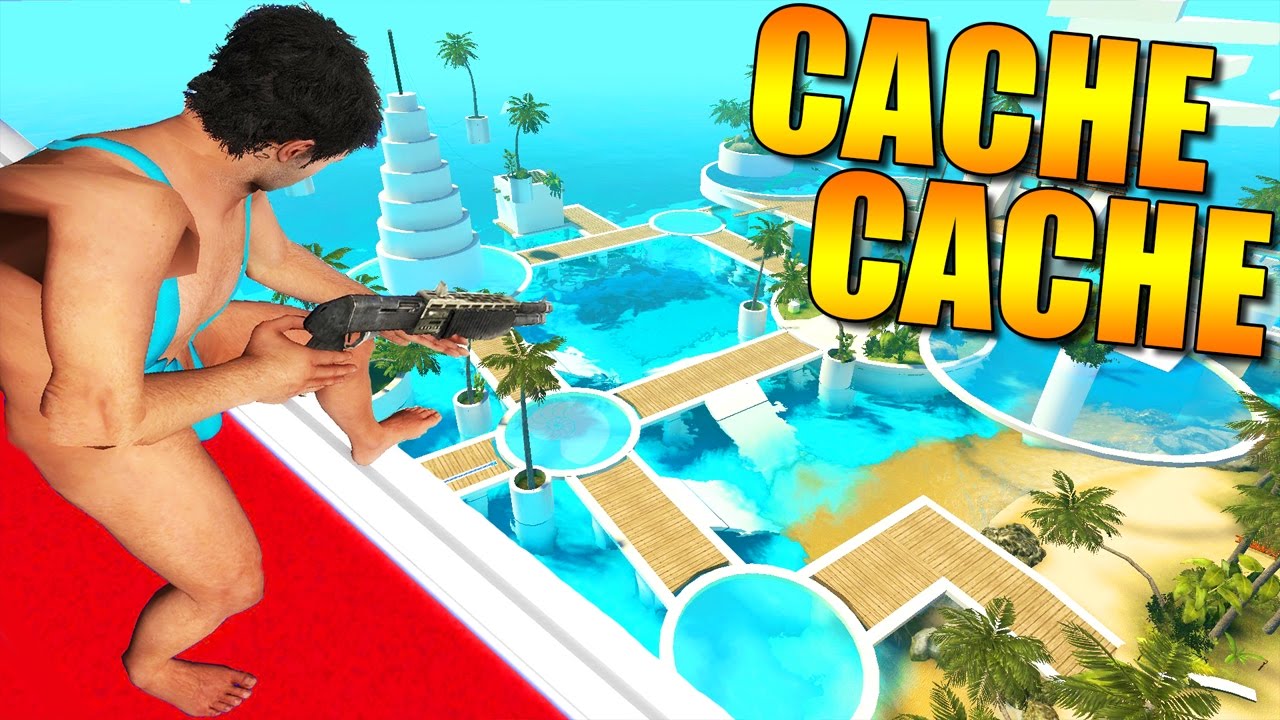 CACHE CACHE ÎLE TROPICALE ! (Délire Garry's Mod)