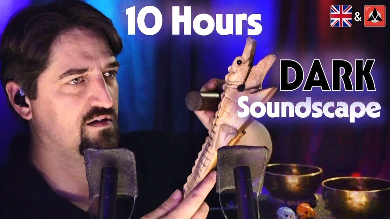 ASMR 10-Hour DARK Soundscape for DEEP Sleep