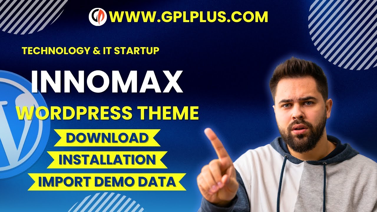 Innomax - Technology & IT Startup WordPress Theme , Download , Installation & Import Demo Data