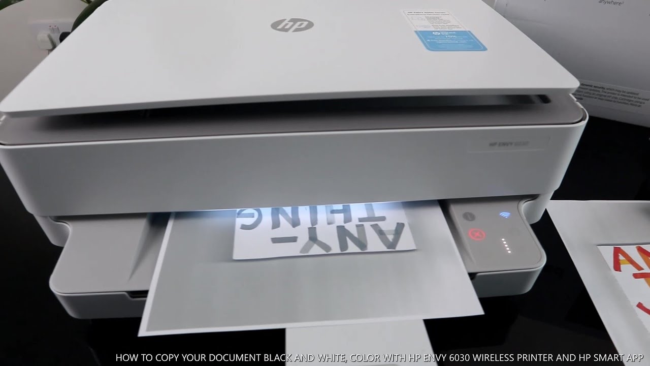 HOW TO COPY YOUR DOCUMENT BLACK AND WHITE AND COLOUR WITH HP ENVY 6030 AND HP SMART APP