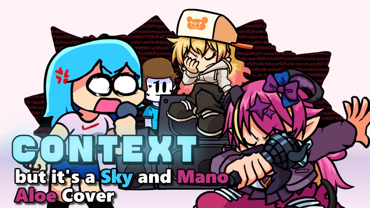 HOW DID YOU TWO EVEN GET IN HERE!? (Context but it's a Sky and Mano Aloe Cover)