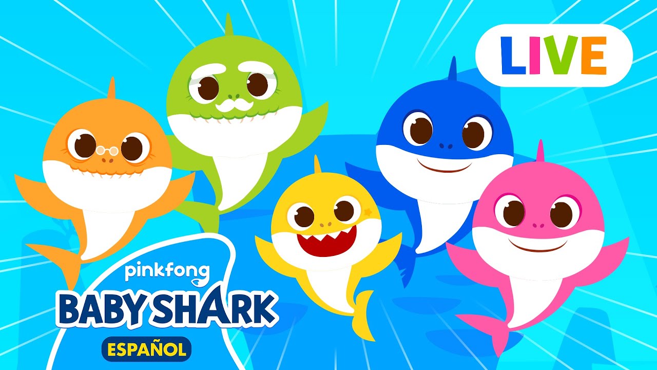 🔴LIVE | El Día Lleno de Tiburón Bebé | Canciones Infantiles | Baby Shark en español