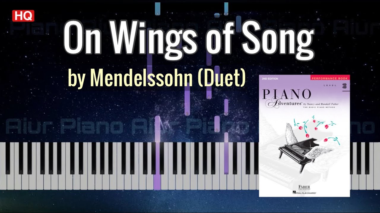 On Wings of Song by Mendelssohn Duet | Piano Adventures 3B Performance Book