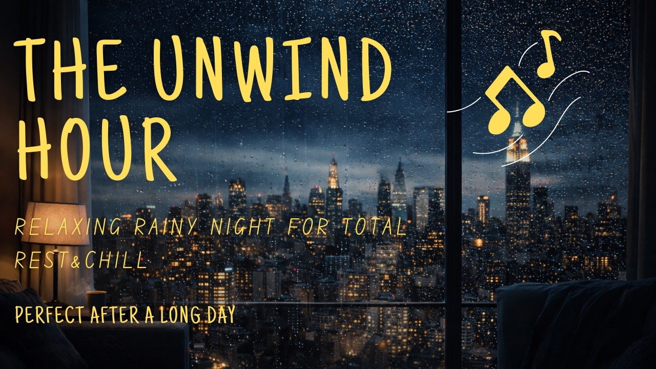 The Unwind Hour: Relaxing Rainy Night for Total Rest&Chill 🍷🌙 Perfect for Driving Home or After Work