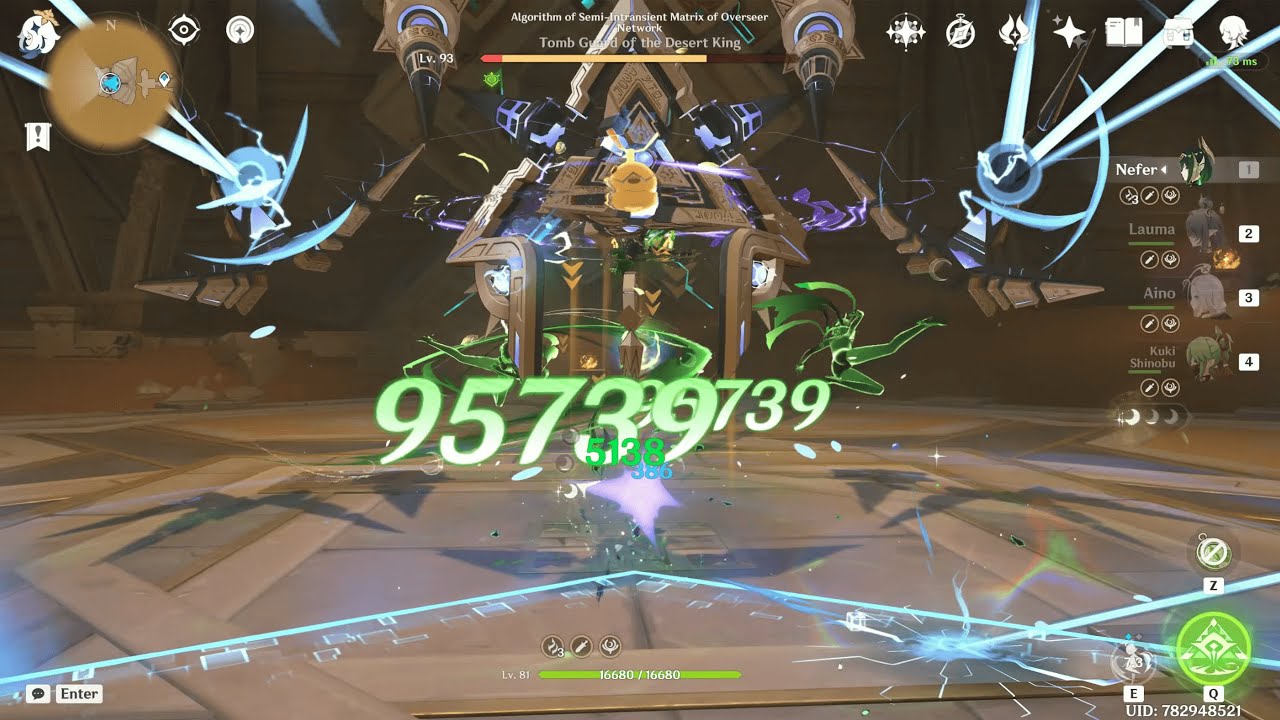 Nefer Lunar-Bloom Rotation Showcase (Nefer/Lauma/Aino/Kuki)