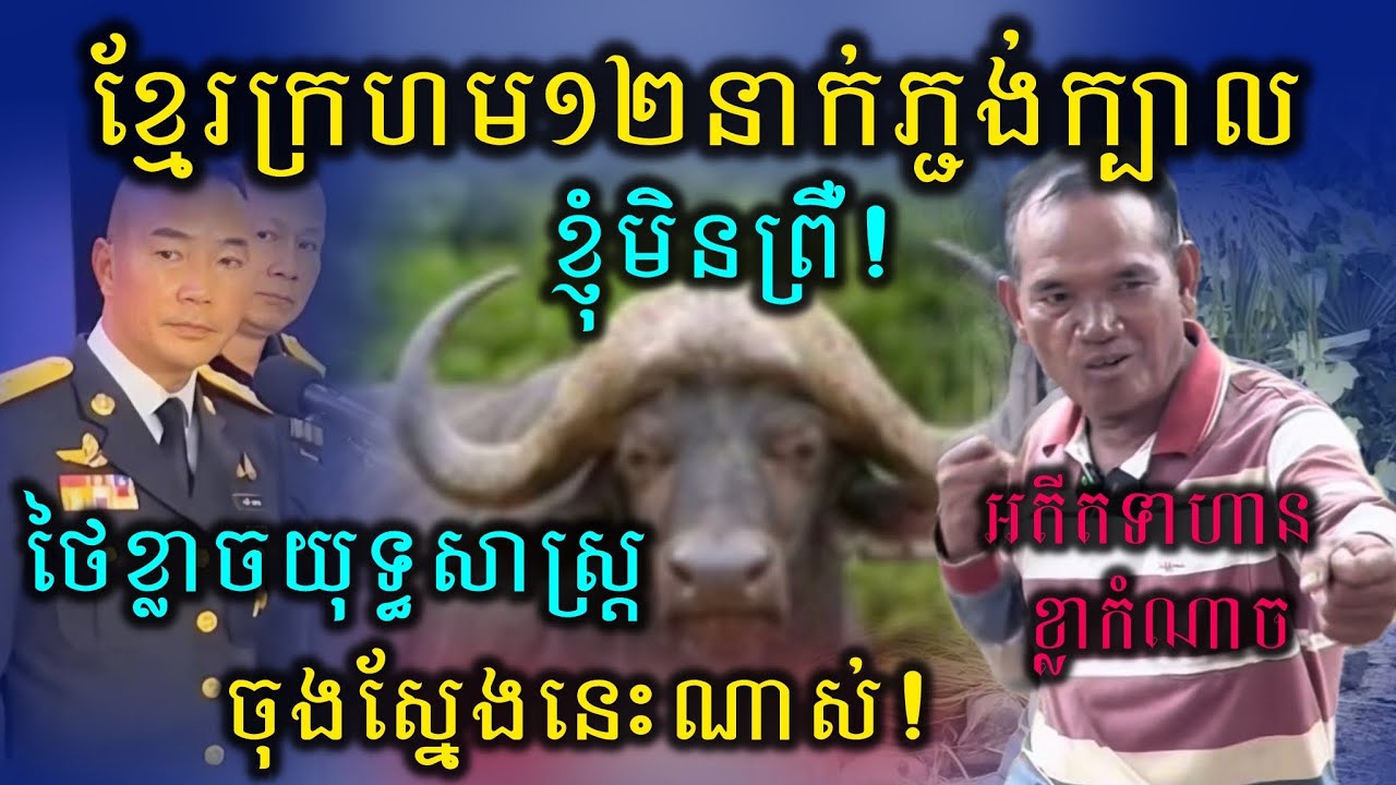 អតីតទាហានខ្លាកំណាច!ថៃខ្លាចយុទ្ធសាស្ត្រចុងស្នែងក្របីនេះណាស់ 