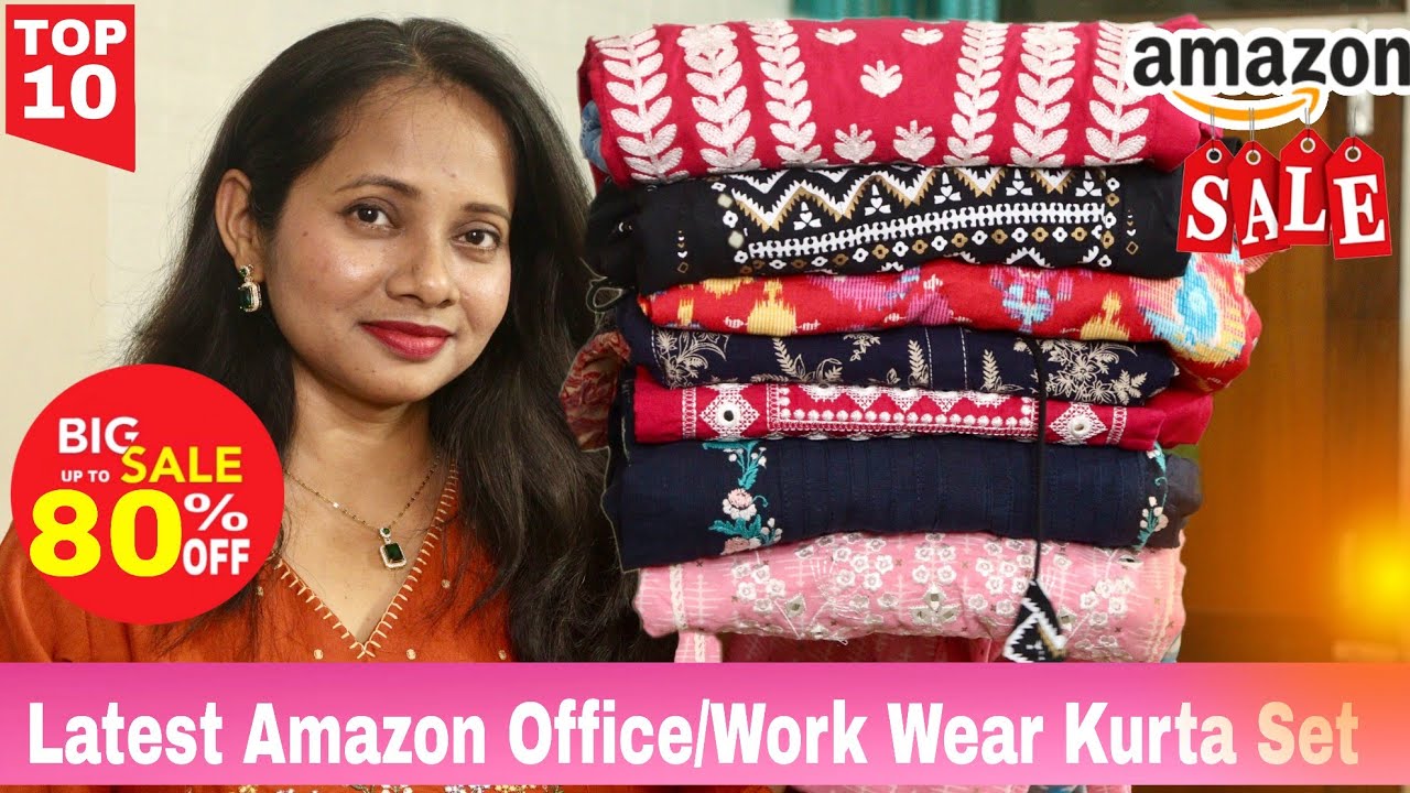 Latest Amazon Pure Cotton Office/Work Wear Kurti/Kurta Set Haul | Summer Special | Ranjana R