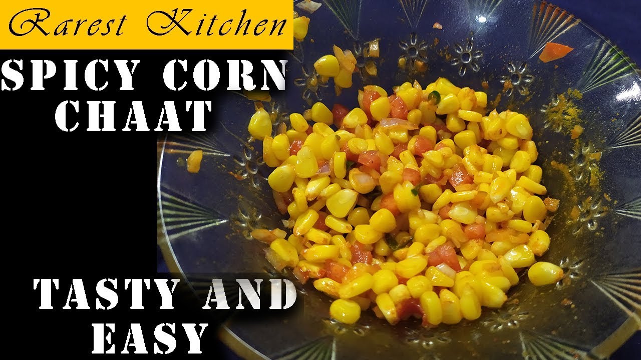 Spicy corn chaat recipe || Street Style corn chaat at home || Rarest Kitchen ||