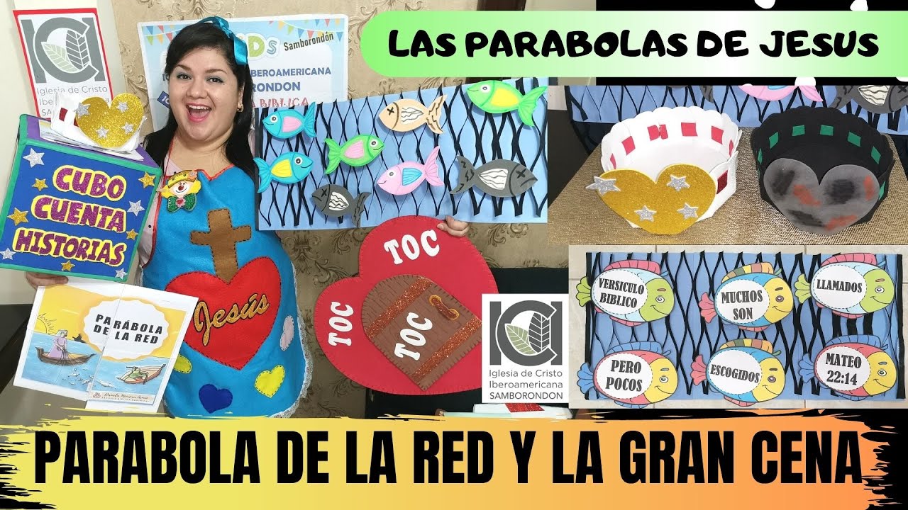 PABABOLA DE LA RED Y DE LA GRAN CENA - ESCUELA BIBLICA - LAS PARABOLAS DE JESUS - CANCION TOC TOC