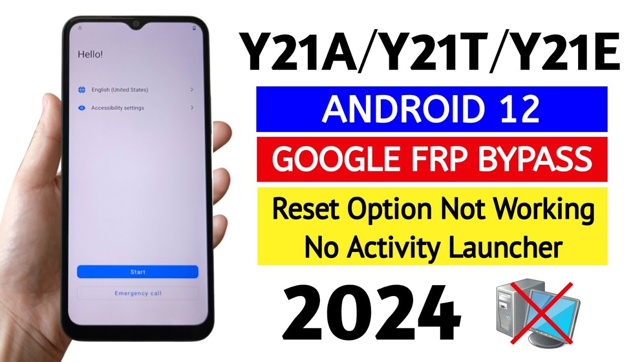 Vivo Y21A, Y21s, Y21T, Y21E Frp Bypass Android 12 (Without Pc) Latest security update 2024.