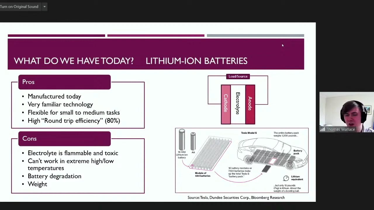Thomas Wallace - Alternative Energy Storage Technology