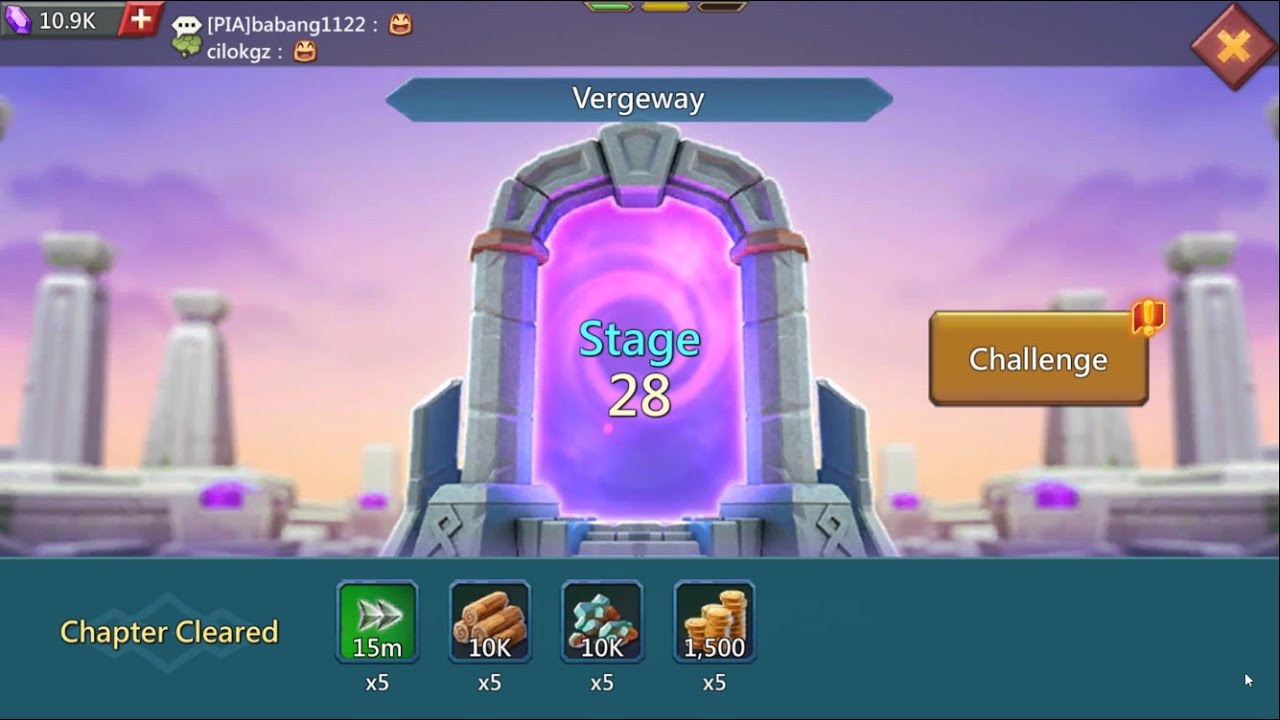 Lords mobile vergeway stage 28