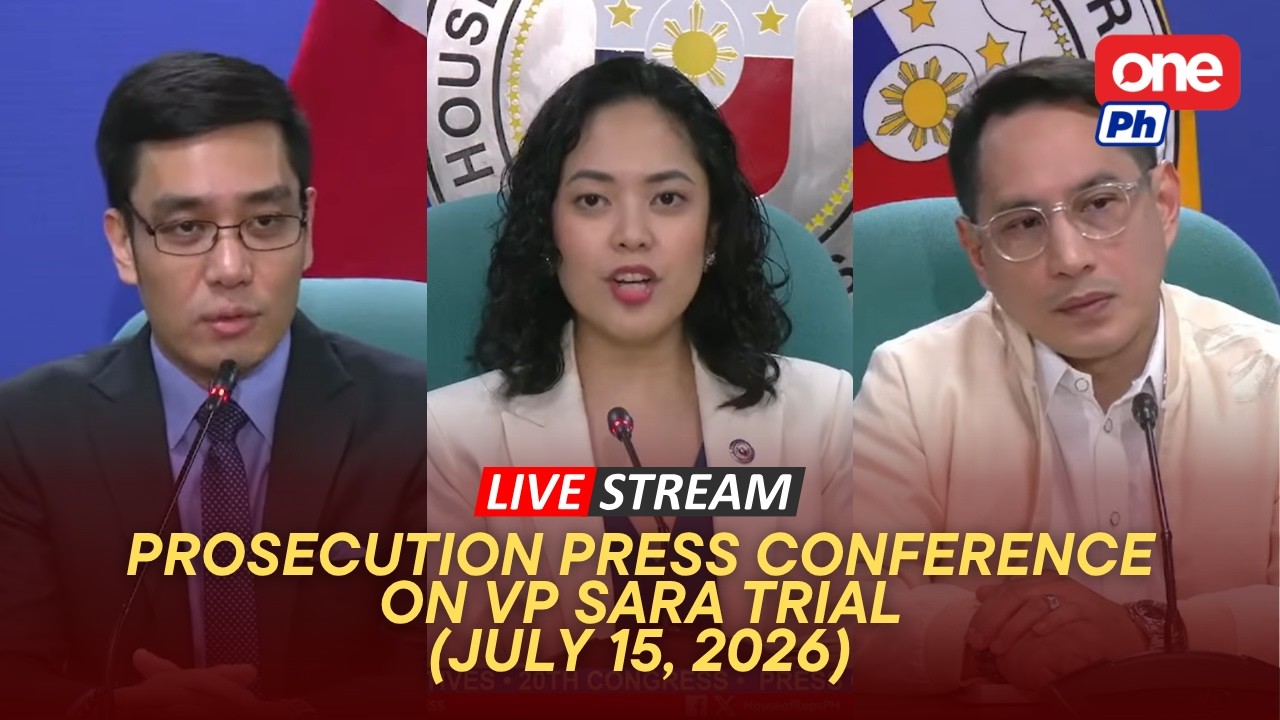 LIVE | House Prosecution team holds press conference #VPSaraOnTrial (July 15, 2026)
