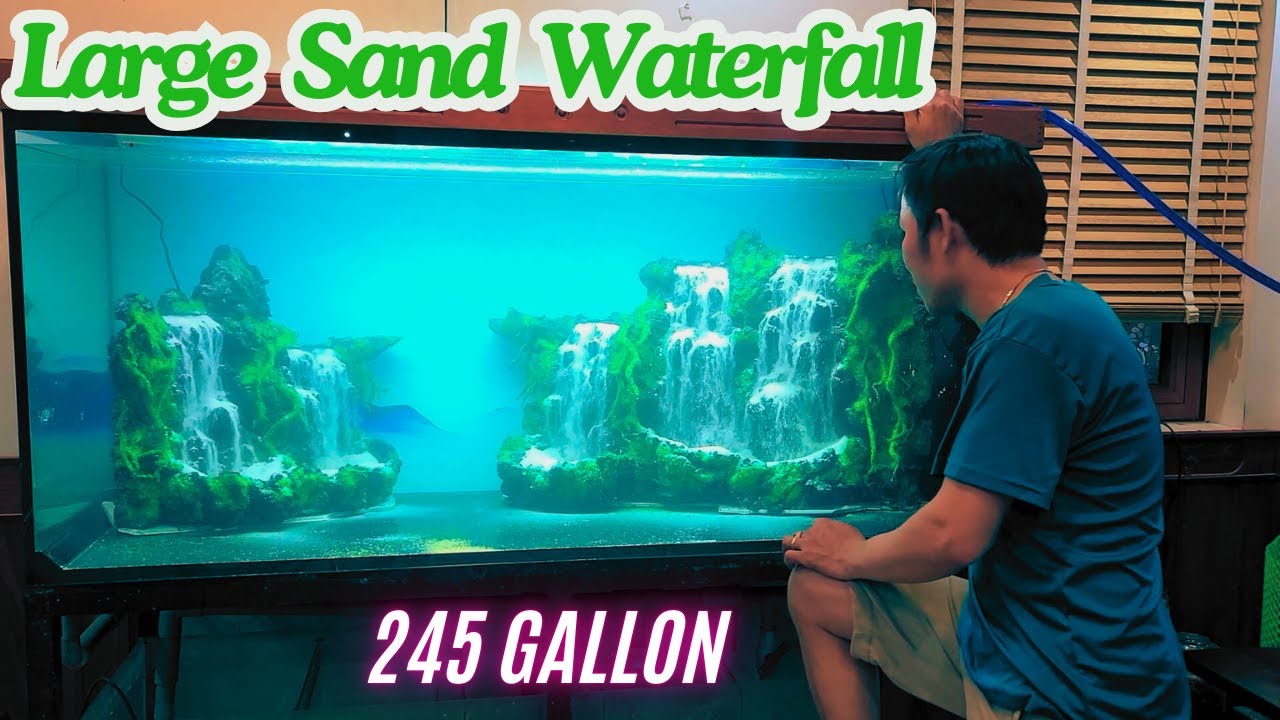 How I Upgraded My Aquarium with sand waterfall