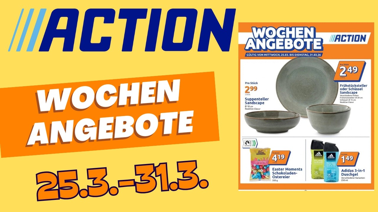 ACTION Prospekt: Die besten Angebote ab 25.3.2026! 🔥 Nicht verpassen! #action