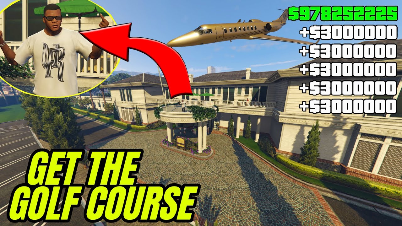 Как купить гольф-клуб/поле в GTA 5