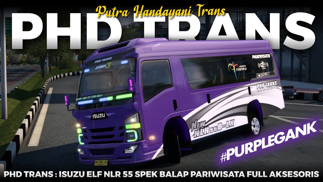 SPEK BALAP!! PARIWISATA FULL AKSESORIS SASIS OLENG | PHD TRANS ISUZU ELF NLR 55 