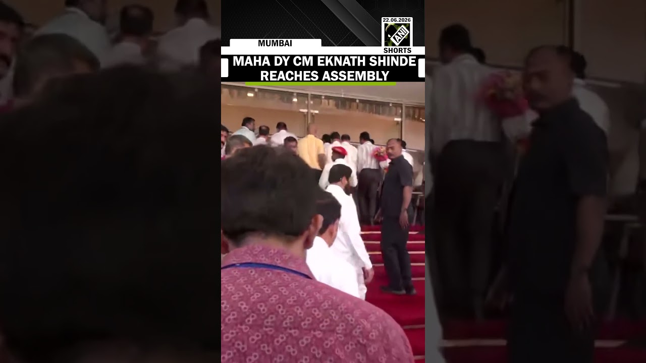 Maharashtra Dy CM Eknath Shinde arrives at Assembly for Monsoon Session 2026