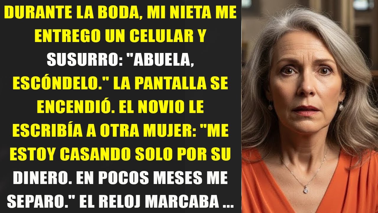 El celular de mi nieta sonó 3 minutos antes del “sí”… y lo cambió todo