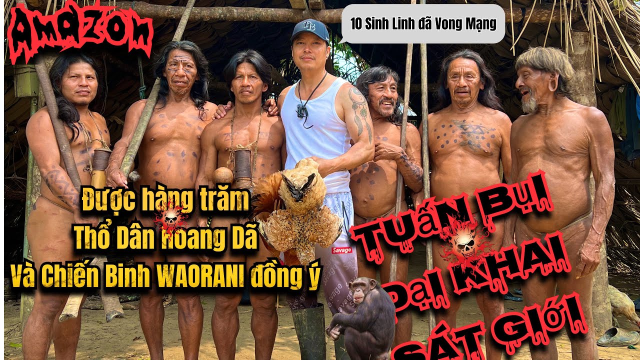 🇪🇨 Fed an Entire Amazonian Tribe - What it’s like living with a tribe in the Amazon ~ The Waorani
