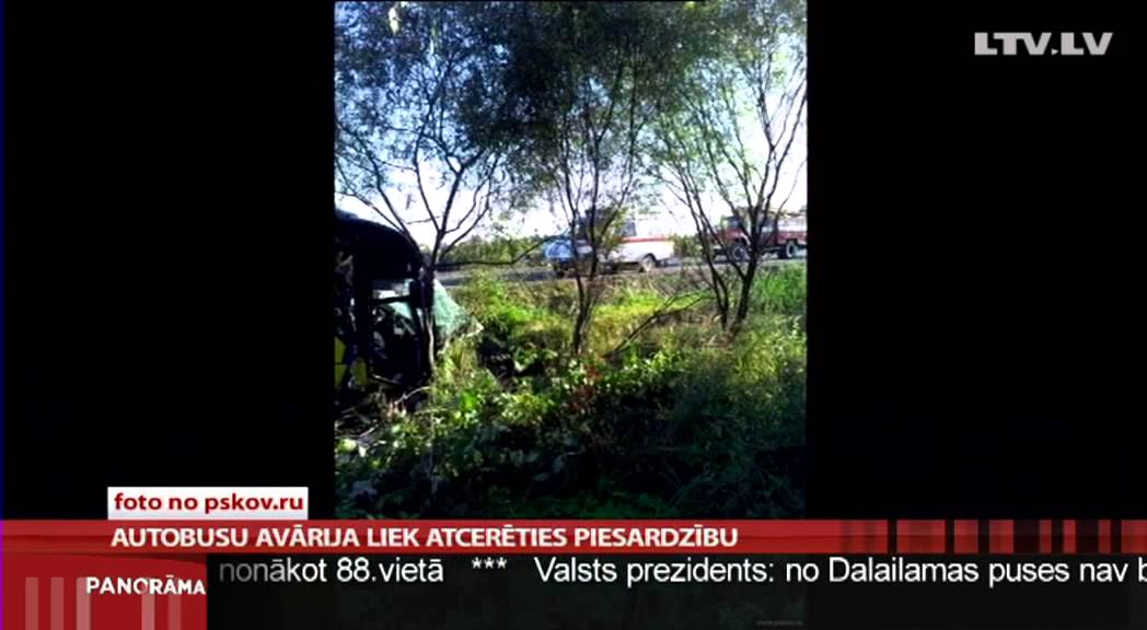 Autobusu avārija liek atcerēties piesardzību