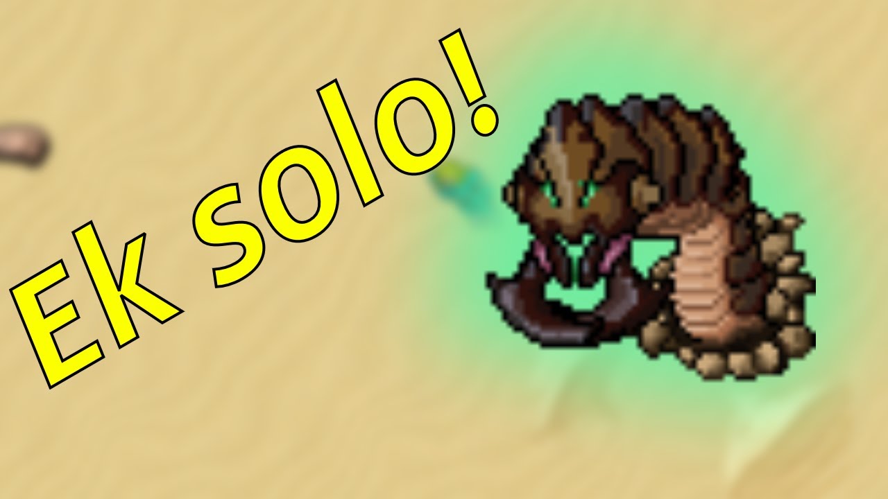 The Sandking, a must have in the Tibia bosstiary. Elite knight easy solo strategy