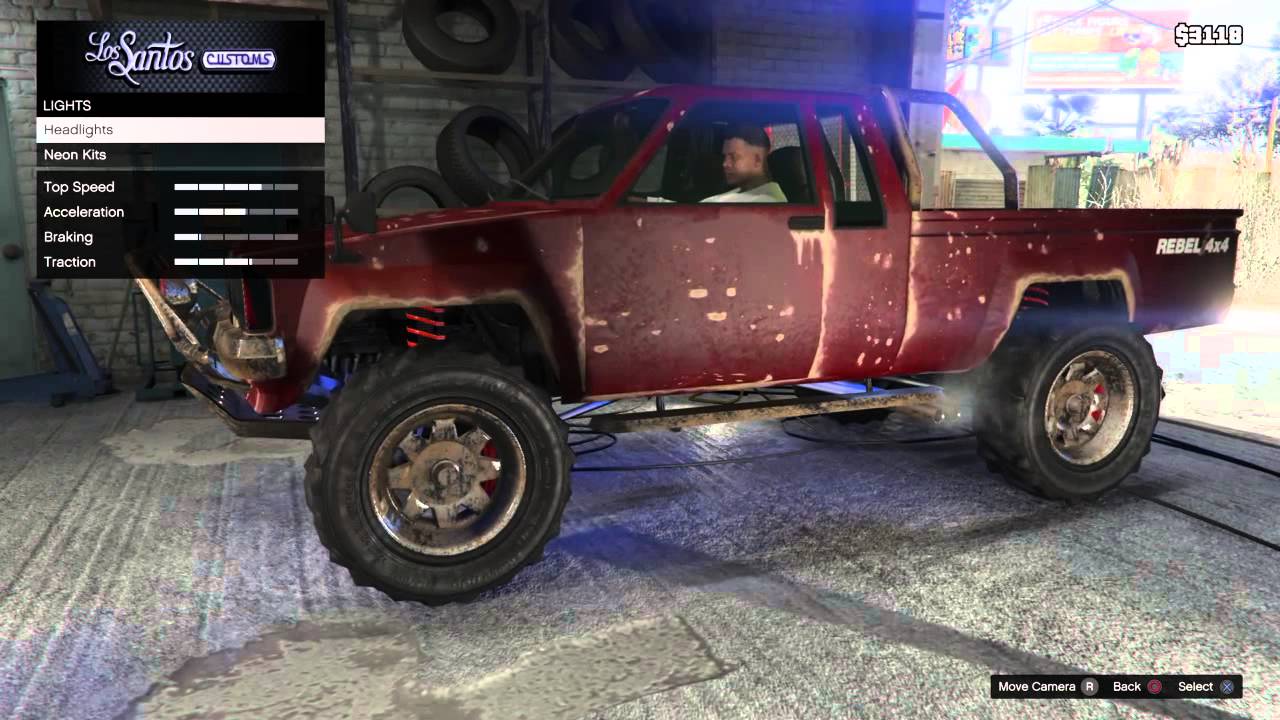 GTA 5 - customisation Karin Rusty Rebel (off road)