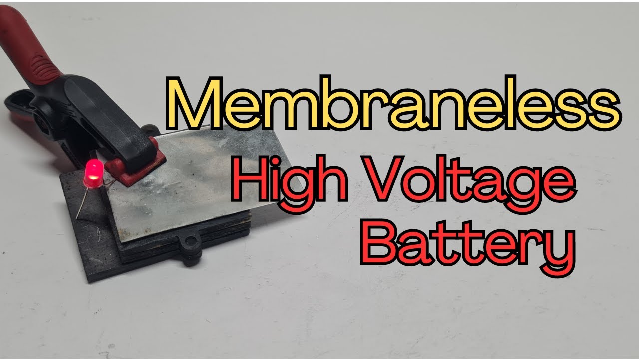 DIY high voltage zinc battery without Separator