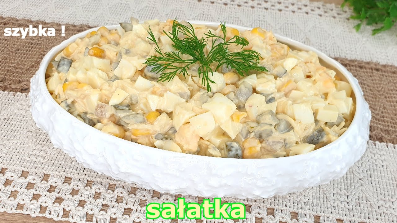 Szybka sałatka jajeczna na święta 🐣 przepyszna i łatwa - z samych prostych składników 👌 ekspresowa