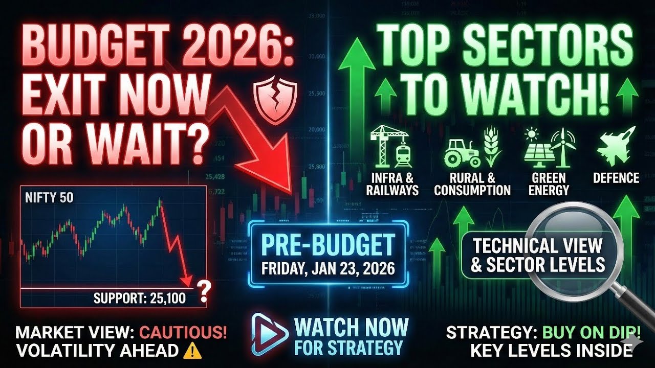 Best Stocks to Buy Before Budget 2026? 🚀 Sector Rotation Strategy & Nifty Levels👍