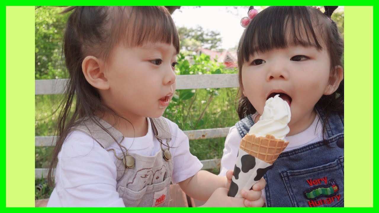 【ゆうひなたの牧場物語🐮】念願のソフトクリームを爆食い🍦【ちびっこモッパン】