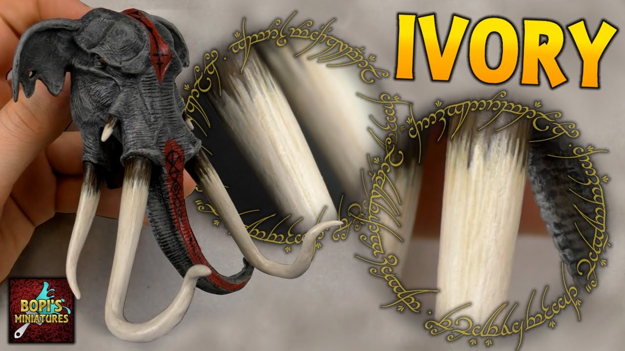 Painting Ivory (Tusks & Horns) for your Miniatures!