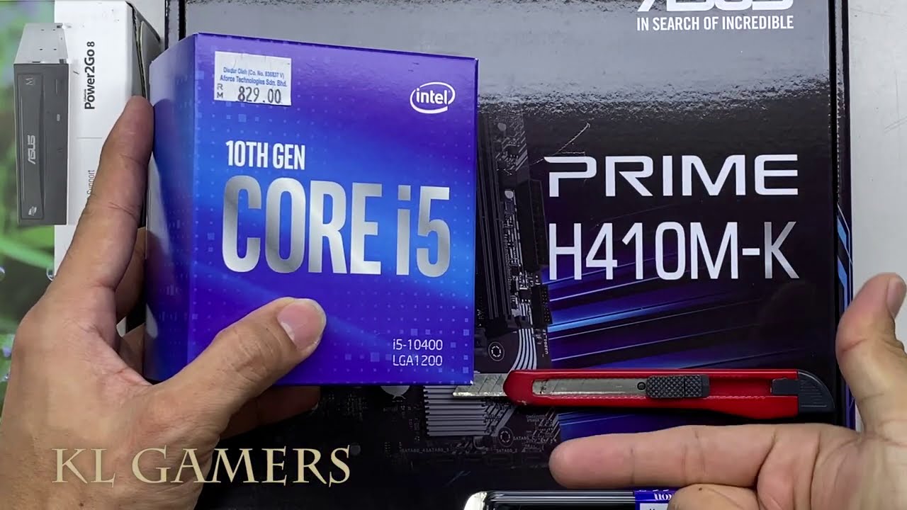 intel Core i5 10400 ASUS PRIME H410M-K Simple Office Desktop Build