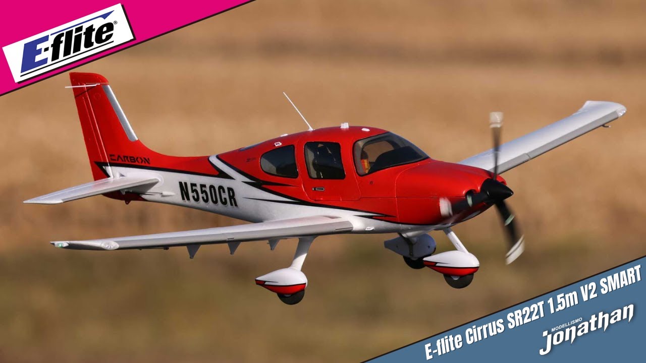 E-flite Cirrus SR22T 1.5m V2 SMART PNP/BNF Aeromodello Elettrico
