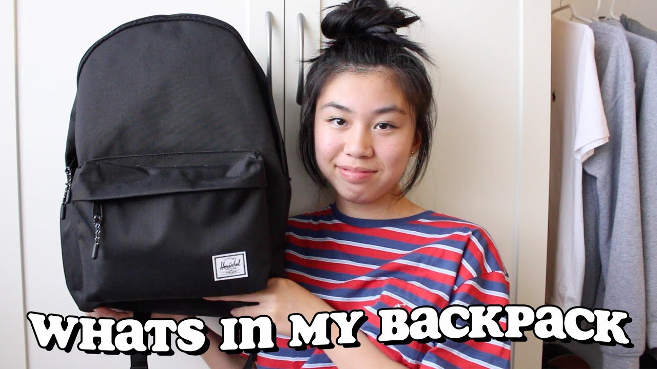 what's in my backpack 2018-2019