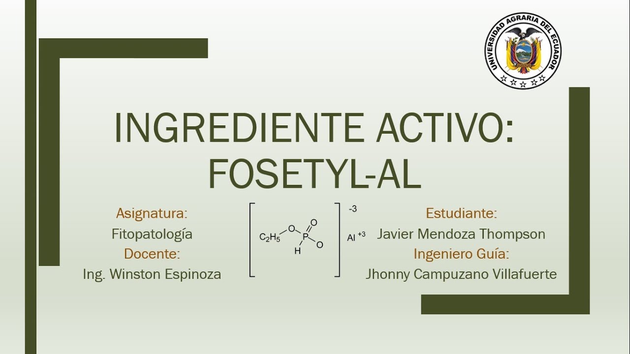 Ingrediente activo: Fosetyl-Al