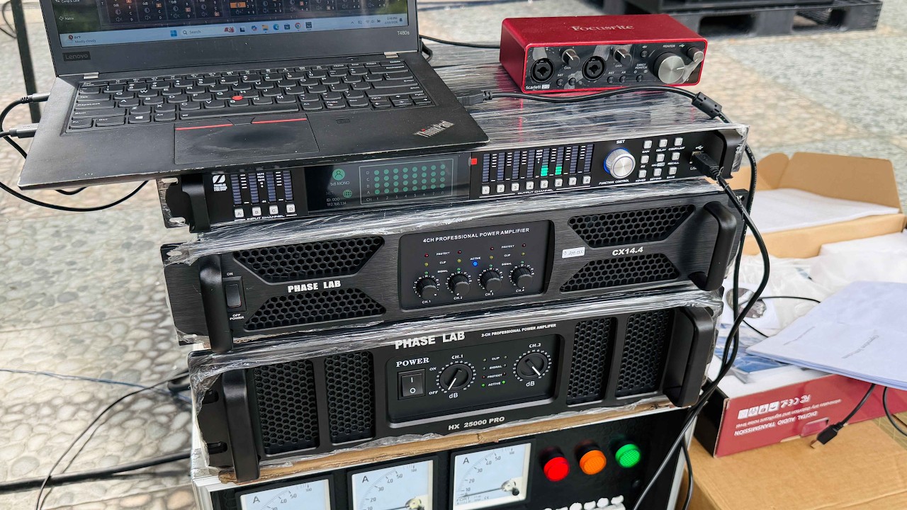 Power Amplifier PHASELAB HX 25000 Pro dan DLMS FIR X gen2