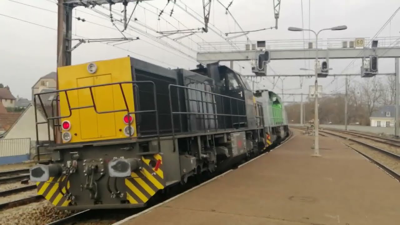 Diesel en force  - Captrain - Bourreuses Sncf et ETF - HLP  G1206 Eiffage et 62700 - Infra BB 69000