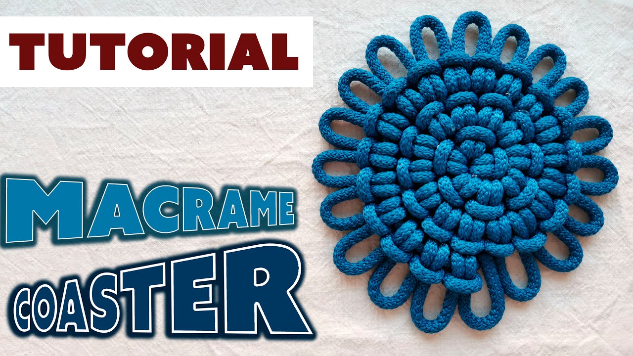 Tutorial Macrame Coaster | DIY home decor |