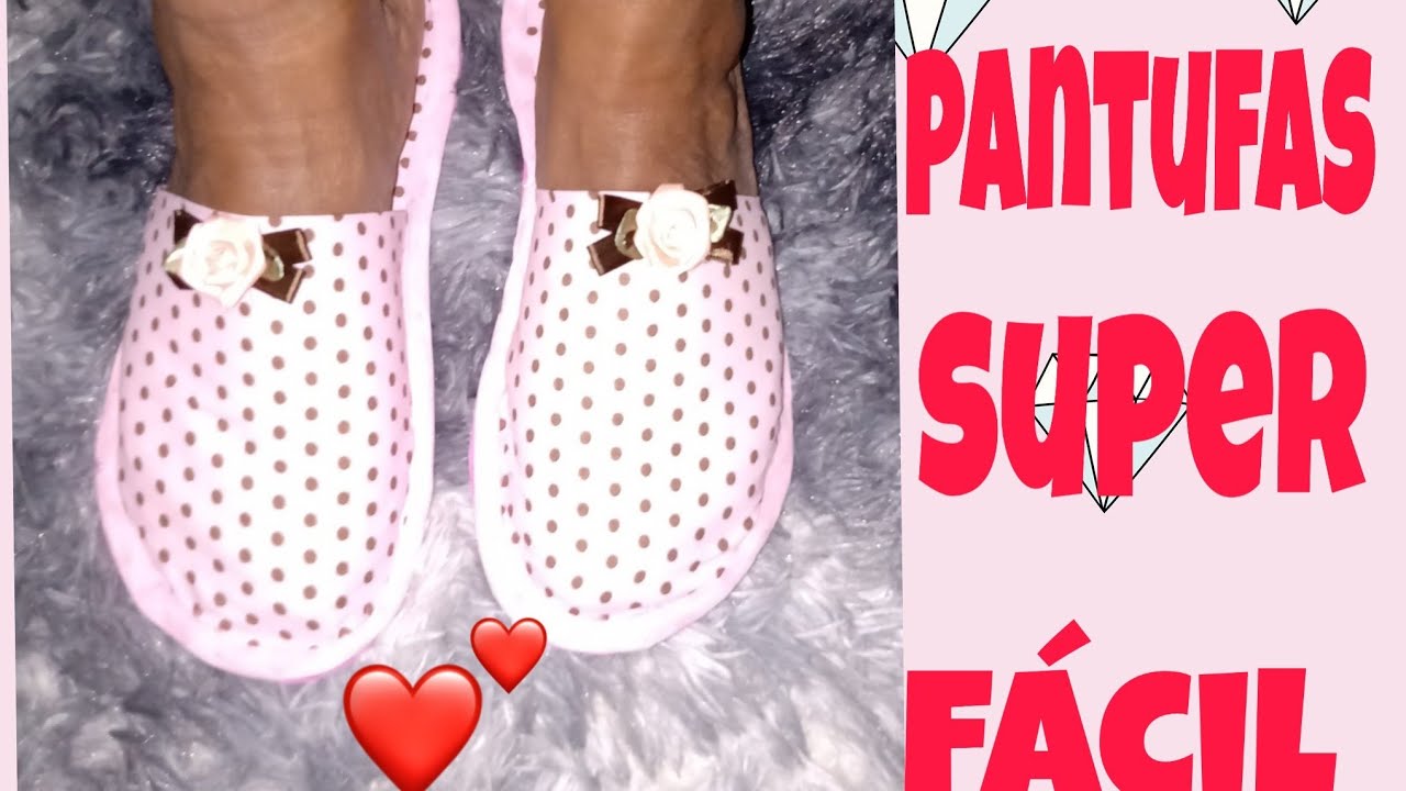 Pantufas super fácil sem máquina de costura🥰