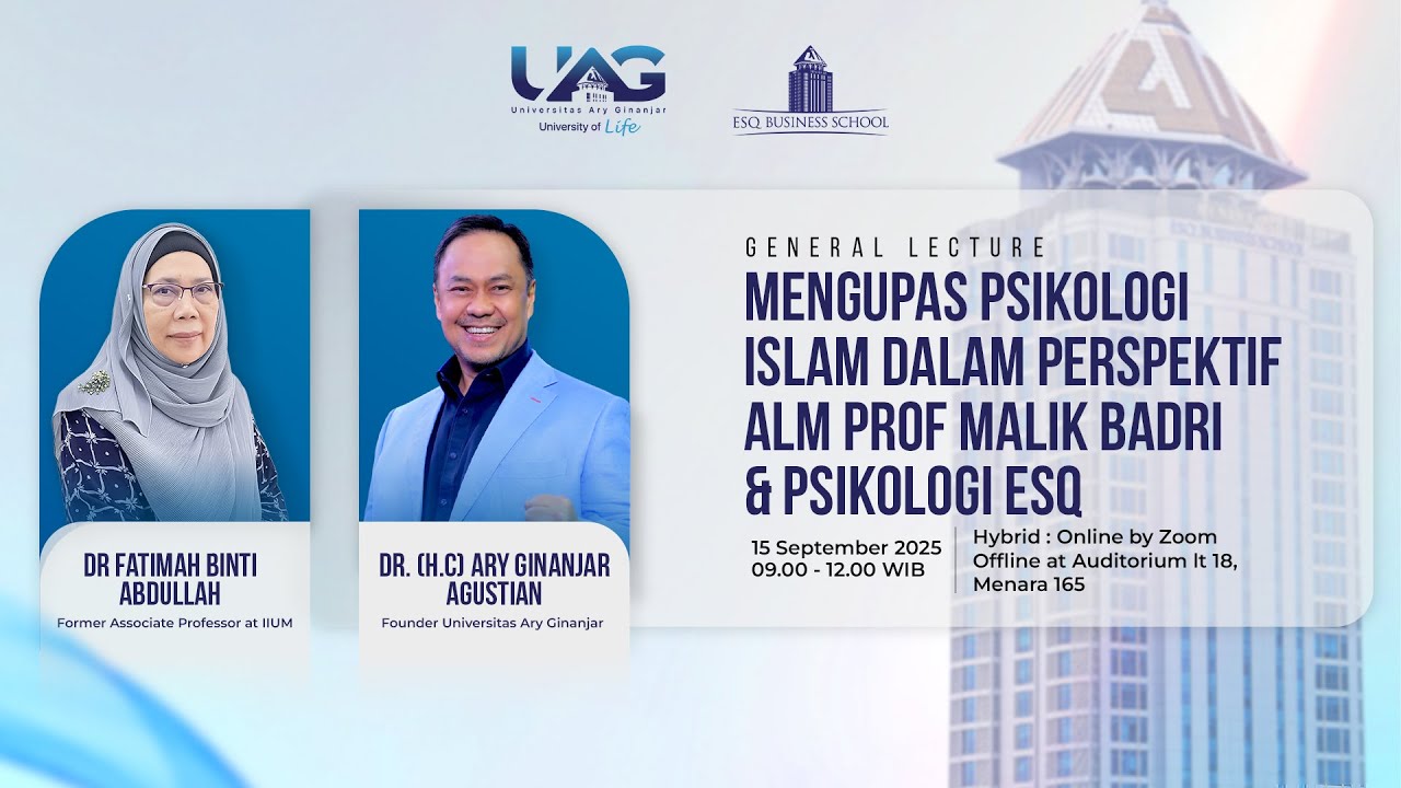 Mengupas Psikologi Islam dalam Perspektif Alm Prof Malik Badri & Psikologi ESQ