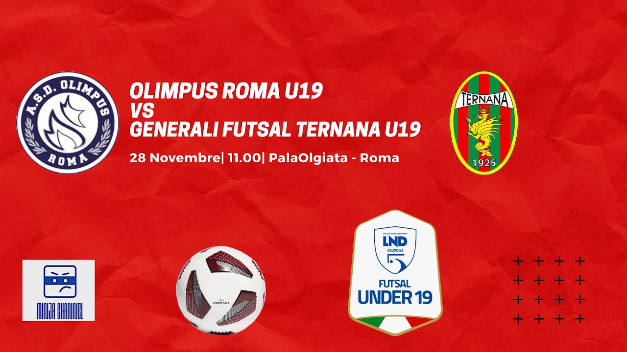 Under 19 nazionale C5: Olimpus Roma vs Generali Futsal Ternana U19